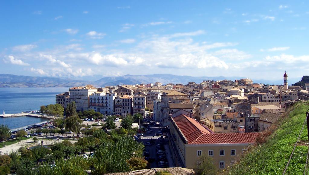 Korfu Stadt von der Festung aus